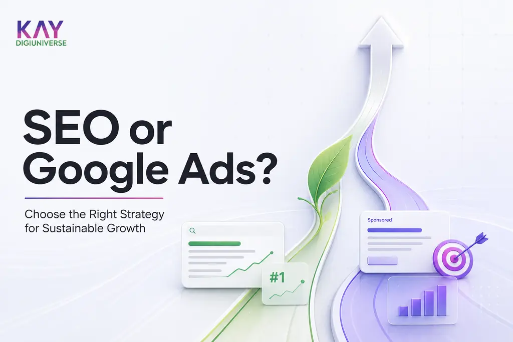 SEO vs Google Ads comparison for choosing the right business growth strategy